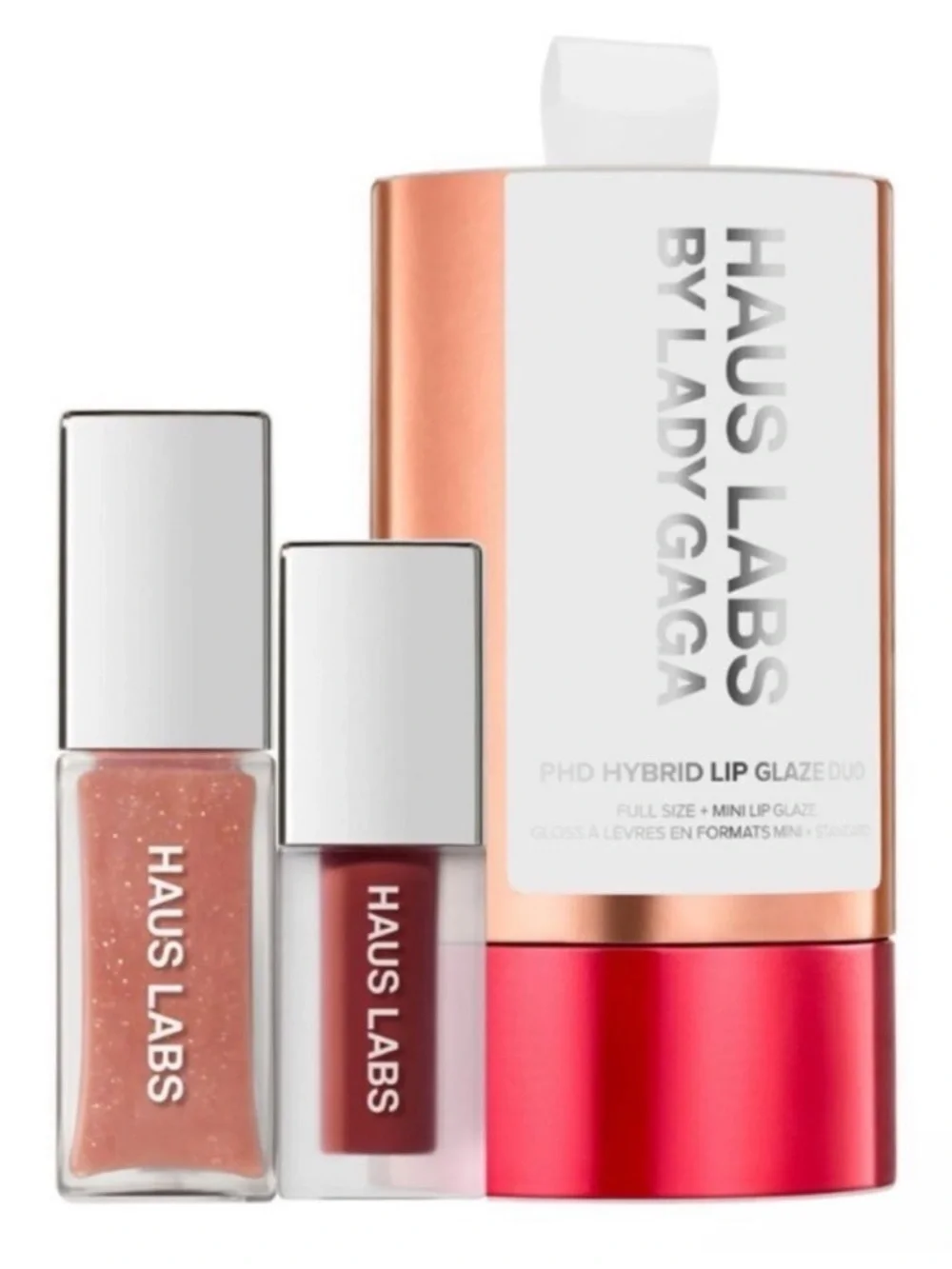 HAUS LABS LIMITED EDITION PHD HYBRID INNOVATION PLUMPING LIP GLAZE DUO SET